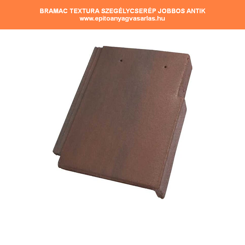 BRAMAC TEXTURA Antik szegélycserép jobbos és balos