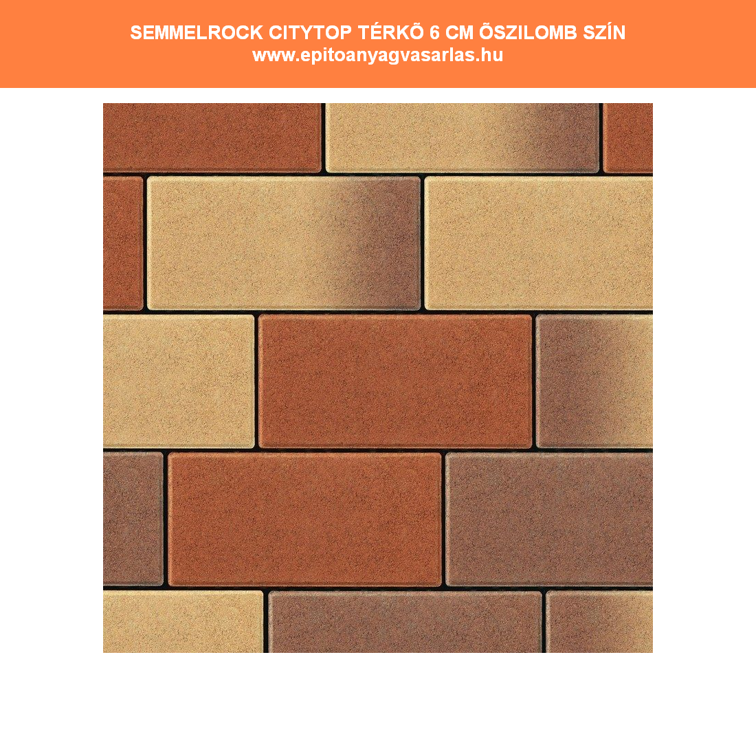 SEMMELROCK Citytop térkő 10 x 20 x 6 cm