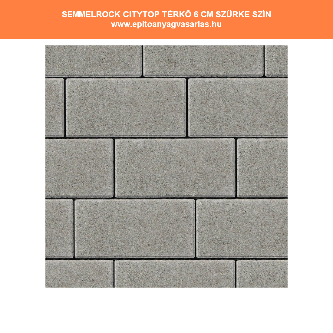 SEMMELROCK Citytop térkő 10 x 20 x 6 cm - Image 3