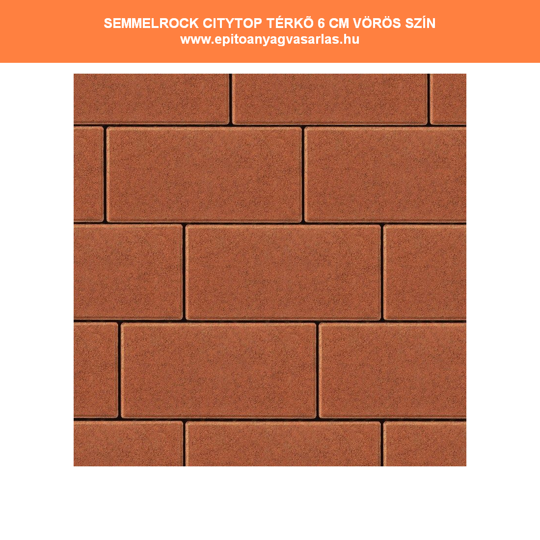 SEMMELROCK Citytop térkő 10 x 20 x 6 cm - Image 2
