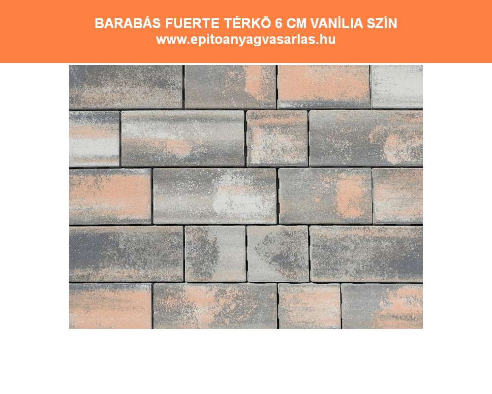BARABÁS Fuerte térkő 6 cm