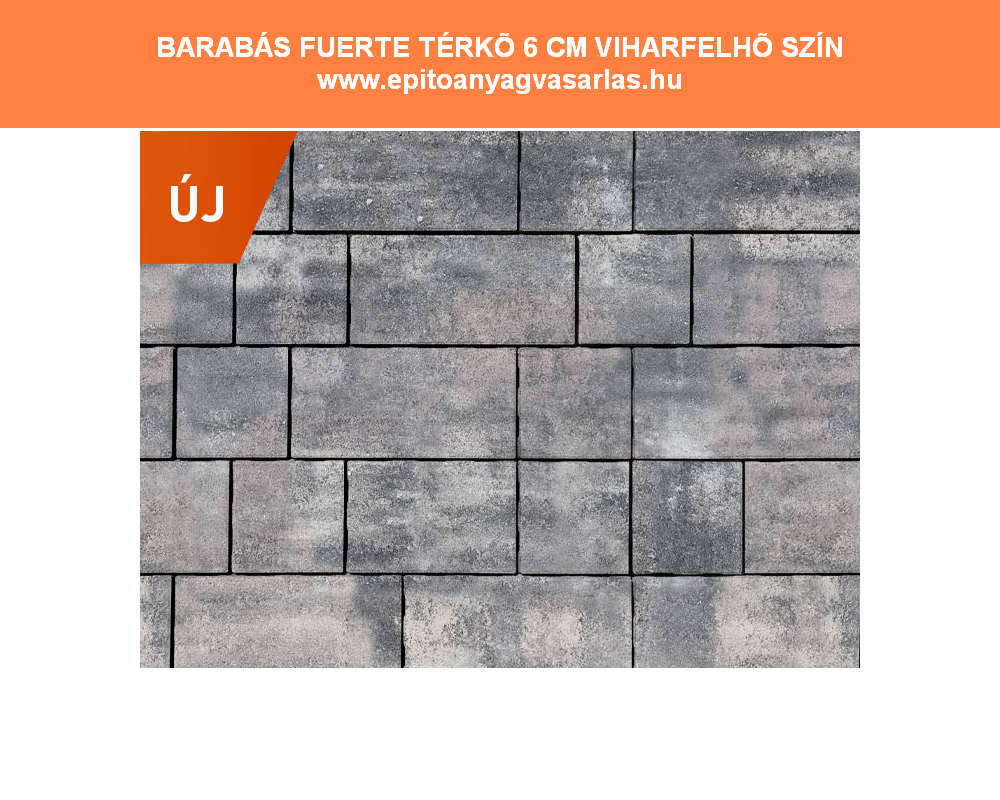 BARABÁS Fuerte térkő 6 cm - Image 2