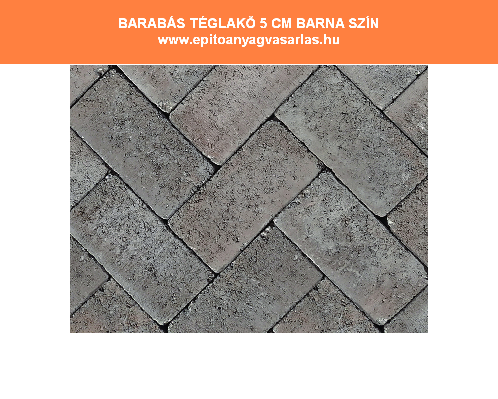 BARABÁS téglakő térkő 5, 6 és 8 cm - Image 10
