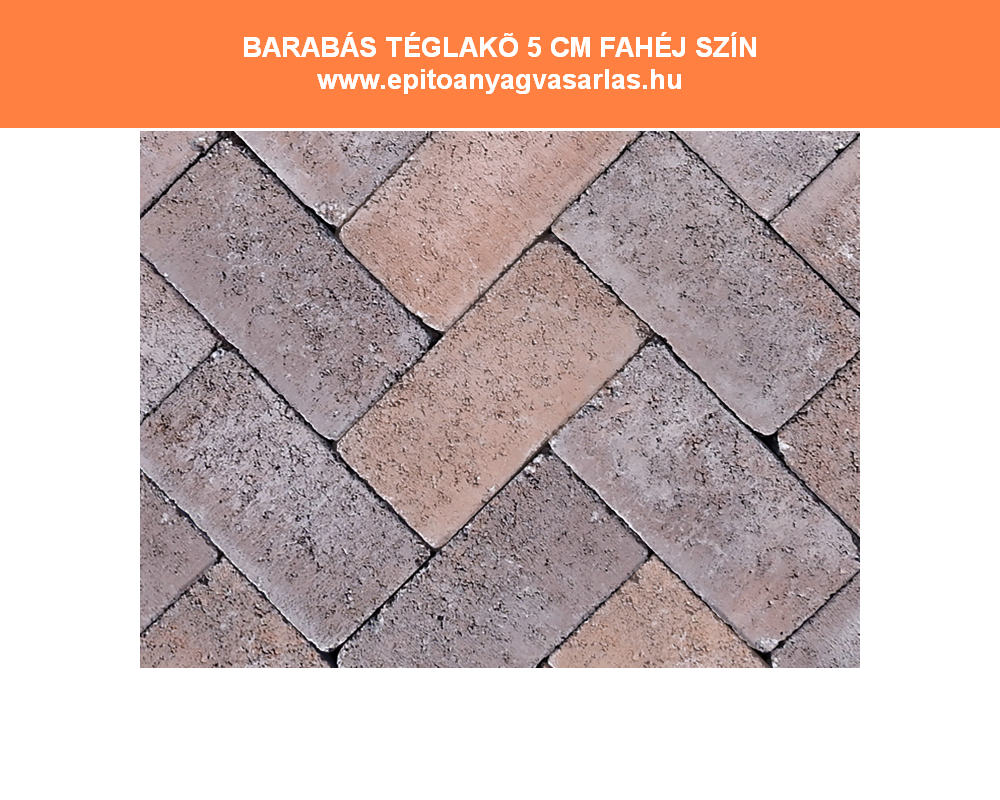 BARABÁS téglakő térkő 5, 6 és 8 cm - Image 9