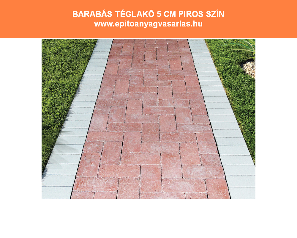 BARABÁS téglakő térkő 5, 6 és 8 cm - Image 6