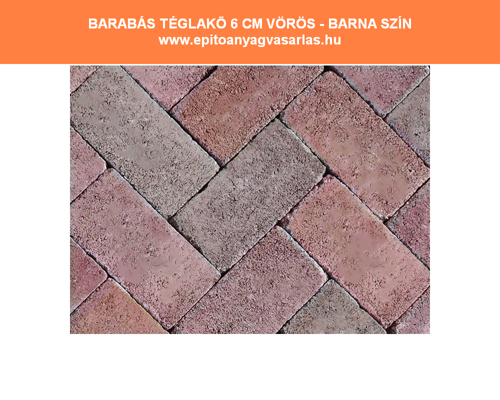 BARABÁS téglakő térkő 5, 6 és 8 cm - Image 2