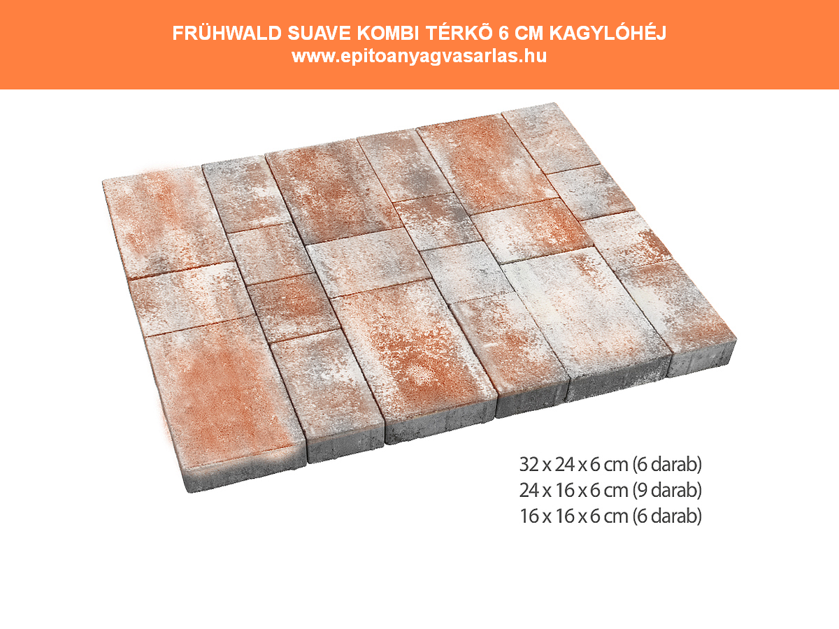 FRÜHWALD Suave térkő 6 cm