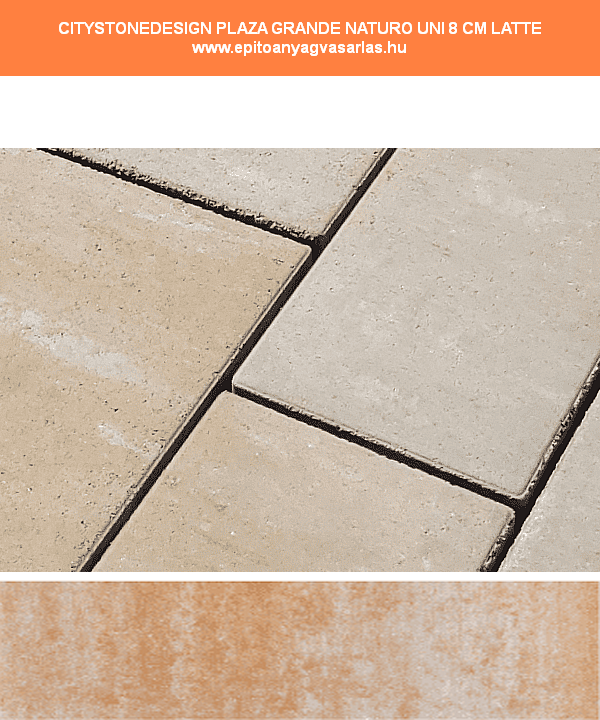 CITYSTONEDESIGN Plazza Grande Naturo Uni térkő 8 cm - Image 2