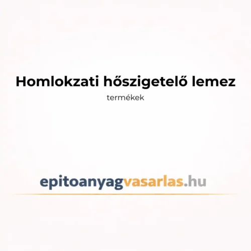 HOMLOKZATI HŐSZIGETELŐ LEMEZEK